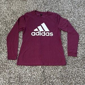 Adidas Women'sClassic Long Sleve Burgundy